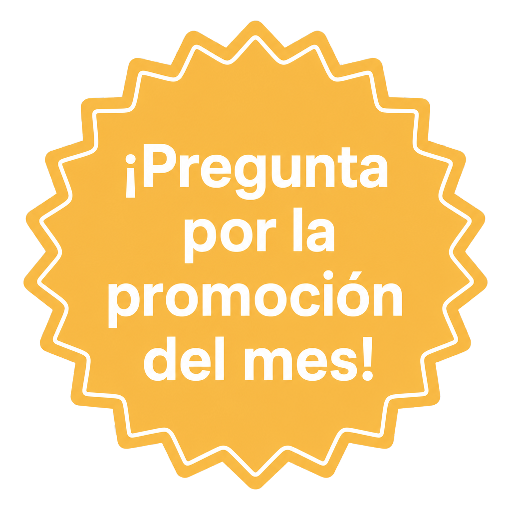 ¡Pregunta por la promoción del mes!